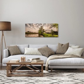Obraz prírody s lúčmi (120x50 cm)