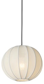 Japonská závesná lampa biela hodvábna 30 cm - Plu
