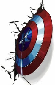 Samolepka na stenu "Captain America - štít" 25x30 cm