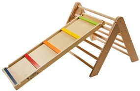 lupilu®  Rebrík a šmýkačka 2 v 1 Premium + Trojuholníková preliezka Premium  (800011370)