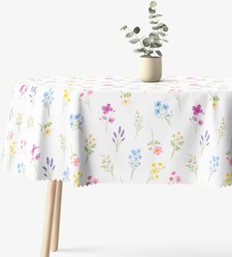Goldea oválny teflónový obrus - kvetinová záhrada 120 x 180 cm