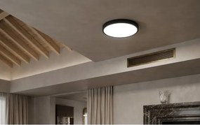 BRILAGI-LED Kúpeľňové stropné svietidlo so senzorom ZENNA LED/18W/230V pr. 29,5 cm IP44 čierne