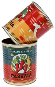 Dekoratívne cínové úložné boxy v súprave 2 ks ø 11x13 cm Passata – Rex London