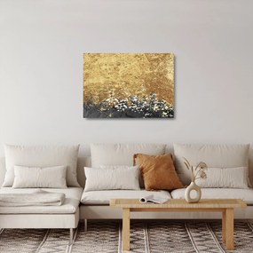Sklenený obraz - Zlatá štruktúra N⁰3 (70x50 cm)