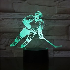 3Dmix 3DL-BSC037 – 3D LED nočná lampa - Hokejista