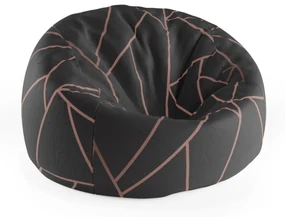 Sablio Sedací vak Cocoon Růžové obrazce - 75 x 45 x 35 cm