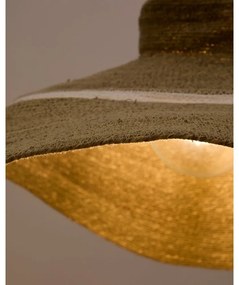 Závesné svietidlo v prírodnej farbe s tienidlom z morskej trávy ø 90 cm Albenya – Kave Home