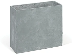Kvetináč obdĺžny L, 55 x 22 x 50 cm, cement, sivá