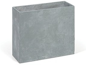 Kvetináč obdĺžny L, 55 x 22 x 50 cm, cement, sivá