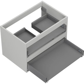 Mexen Box-A, závesná skrinka 70 cm, 2 zásuvky, matná sivá, 91AX0-0700-470-2-62