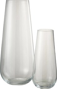 Veľká sklenená váza LYNA z transparentného skla – 25*25*60 cm