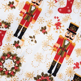 Posteľná obliečka Luskáčik 200x220/2×70x80 cm – vianočný motív, mikrovlákno