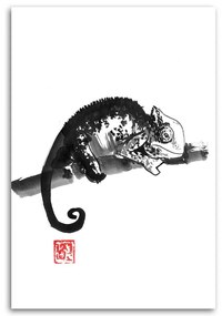 Gario Obraz na plátne Chameleón čb - Péchane Rozmery: 40 x 60 cm
