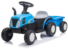 LEAN TOYS Batériový traktor s prívesom A009 modrý