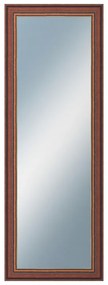 DANTIK - Zrkadlo v rámu, rozmer s rámom 50x140 cm z lišty ANGLIE hnedá Au Linka (612)