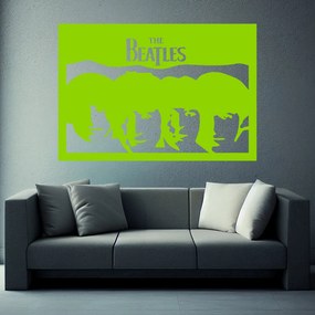 Veselá Stena Samolepka The Beatles Farba: zelená, Veľkosť: 40 x 28 cm