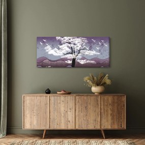 Obraz - Strom v oblakoch (120x50 cm)