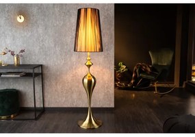 Stojaca lampa 41526 Lux III Čierna-zlatá  - Komfort-nábytok