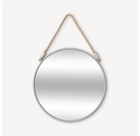 Atmosphera - Nástenné zrkadlo EDEN pr. 38 cm strieborná