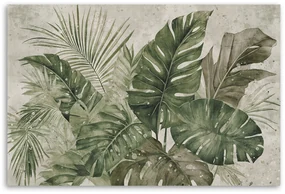 Gario Obraz na plátne Listy tropickej monstery Rozmery: 100 x 70 cm
