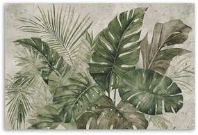 Gario Obraz na plátne Listy tropickej monstery Rozmery: 90 x 60 cm