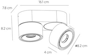 Lucide 35911/16/31 - LED Stmievateľné bodové svietidlo YUMIKO 2xLED/8W/230V biela