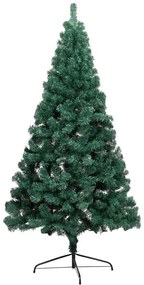 Umelý vianočný polovičný stromček, 120 cm 140 vetiev