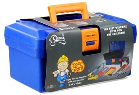 Lean Toys Sada náradia v modrom kufríku - 31 položiek