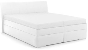 DREVONA® Manželská posteľ biela koženka 160 x 200  SONIA, Eternity 11
