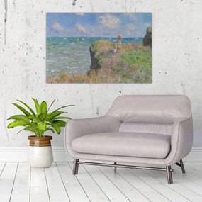 Obraz - Claude Monet, Cliff Walk at Pourville, reprodukcia (90x60 cm)