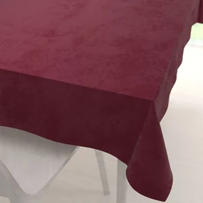 Biante Zamatový obdĺžnikový obrus Velvet Premium SVP-010 Tmavo vínový 140x180 cm