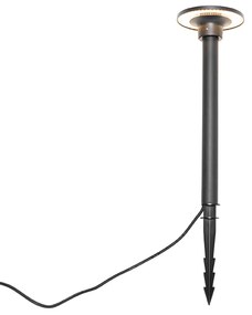 Moderný bodový reflektor s hrotom čierny vrátane LED IP54 - Skyf