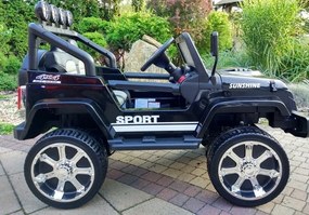 LEAN CARS Elektrické autíčko Jeep S2388 čierne 4x45W