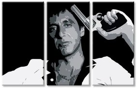 Najväčší mafiáni na plátne Scarface - Tony Montana so zbraňou v ruke | rôzne rozmery