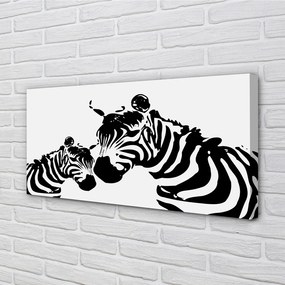 Obraz na plátne maľované zebra 100x50 cm