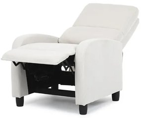 Autronic BONTEC Relaxačné kreslo, béžová, menčestrová látka, TV-4011 BGE2 Farba: Šedá