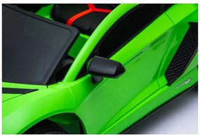 LEAN CARS  ELEKTRICKÉ AUTÍČKO LAMBORGHINI AVENTADOR - NELAKOVANÉ - ZELENÉ - 2x45W - 1x12V7Ah - 2021