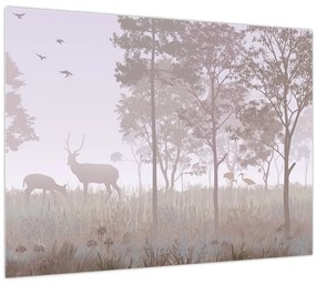 Obraz - Lesík jednofarebný (70x50 cm)