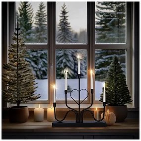 Solight 1V280 - LED vianočný svietnik 5xLED/2xAA teplá biela