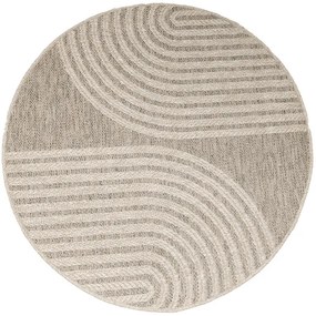 Koberec Patio 5029/178 béžový / hnedý kruh