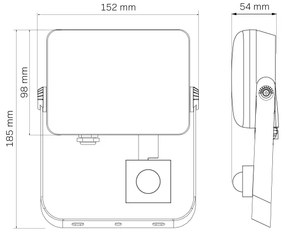 LED Vonkajší reflektor so senzorom MILKY LED/30W/230V 4000K IP65