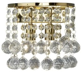 Searchlight 2402-2GO - Krištáľové nástenné svietidlo HANNA 2xG9/33W/230V