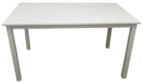 Kondela Jedálenský stôl, biela, 135 cm, ASTRO