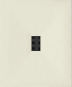Mexen Hugo, obdĺžniková sprchová vanička, SMC, 120x100cm, béžová, čierna krytka, 42691012-B