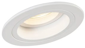 Inteligentné zapustené bodové svietidlo biele okrúhle naklápacie vrátane Wifi GU10 - Chuck