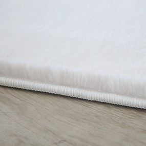 Ayyildiz 200x200 (průměr) kruh cm Kusový koberec Pouffy 5100 Cream kruh, biela, obývacia izba