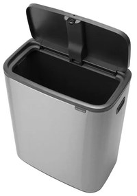 Dotykový oceľový odpadkový kôš v matne striebornej farbe 60 l Bo Touch Bin – Brabantia