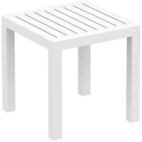 OCEAN príručný záhradný stolík bianco
