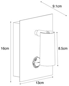 Vonkajšie nástenné svietidlo biele vrátane LED IP54 snímač pohybu - Simon