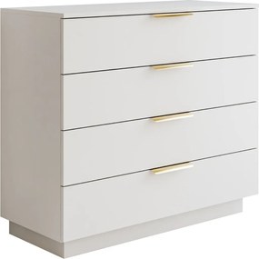 KOMODA MARION 2S KAŠMÍR ZLATÉ ÚCHYTKY LED 95 cm